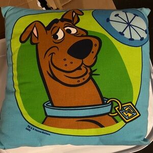 Rare Scooby Doo 16” square pillow - double sided